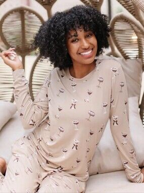 Kyte Living Pajama Top Espresso Martini Medium